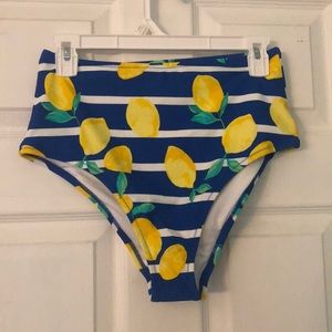 Aerie High Waisted Lemon Bikini Bottom